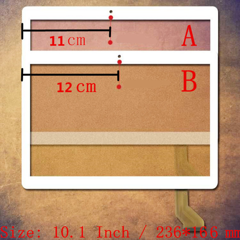 Écran tactile, 10.1 P/N, SQ-PGA1308W01-FPC-A0 FPC-WWY101005A4-V00, GT10PG157-V1.0, XLD1047-V2, ZY-1001 ► Photo 1/1