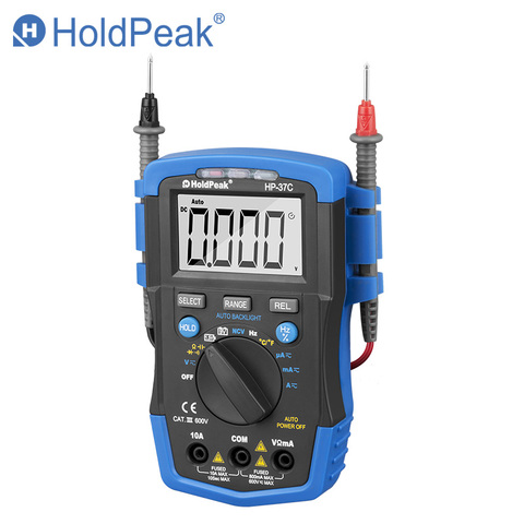 HoldPeak – multimètre numérique HP-37C True-RMS, 6000 points, testeur Esr, tension AC, courant Ohm, testeur NCV avec rétro-éclairage ► Photo 1/5