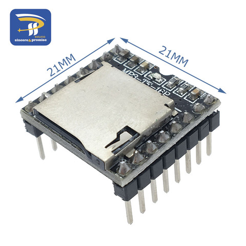 Mini lecteur MP3 Module TF carte U disque Audio carte vocale pour Arduino UNO DF MP3-TF-16P en gros ► Photo 1/6