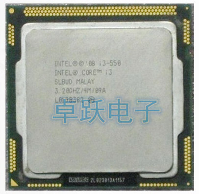 Processeur Intel I3 550 Core, 3.2GHz, 4 mo, LGA1156, pièces rayées, originales, livraison gratuite ► Photo 1/1