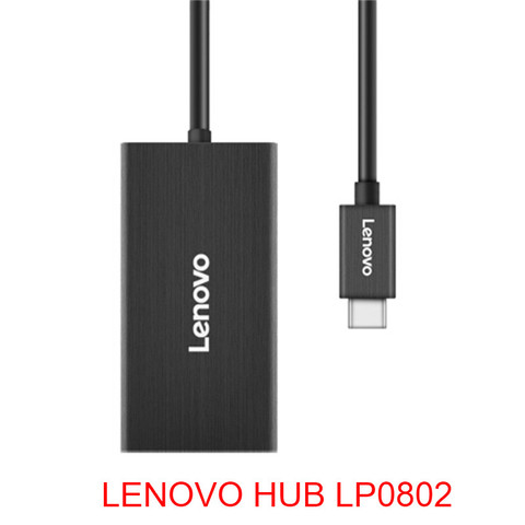 Lenovo – station d'extension de type c, HUB séparateur USB3.0 vers câble, convertisseur de port de carte réseau LP0802 ► Photo 1/1