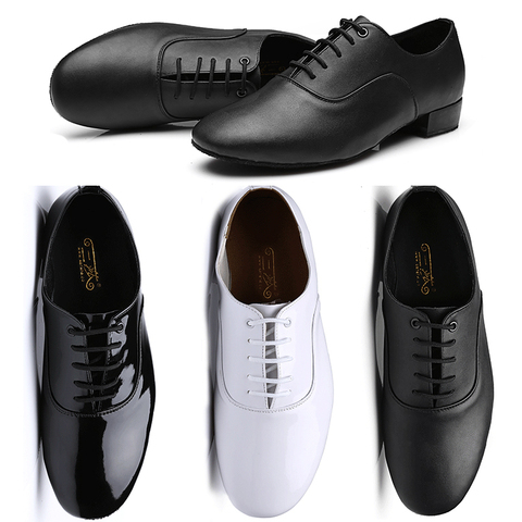 Nouveauté, prix Discount, nouveauté! Chaussures de danse de haute qualité pour hommes, chaussures de danse de salle de bal blanc et noir, chaussures de danse Salsa Tango et de danse latine pour hommes ► Photo 1/6