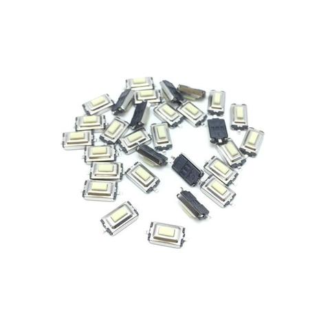 Micro-interrupteur à bouton-poussoir blanc, 100 pièces, 3x6x2.5mm, 3x6x2.5mm, SMD, haute qualité ► Photo 1/2