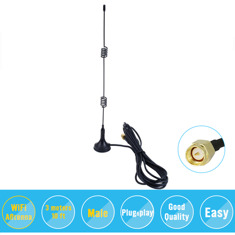 Extension d'antenne Booster Wifi sans fil, avec Base 2.4GHz 9DBI WLAN 5 X Range ► Photo 1/6