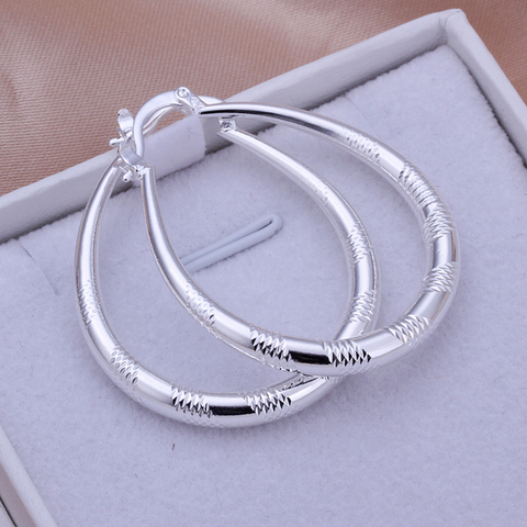 Taille: 3.9X3.2CM 1 paires bijoux élégants argent plaqué femmes dame boucles d'oreilles de mariage vente chaude de haute qualité mode Brincos ► Photo 1/6