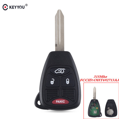 KEYYOU-clé télécommande, 315Mhz, pour Chrysler, Dodge et JEEP, Liberty Commander, Patriot Compass, Grand Cherokee, OHT692713AA ► Photo 1/6