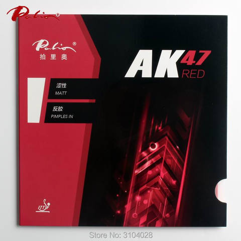 Palio officiel 40 + rouge Ak47 ping-pong en caoutchouc éponge rouge pour la boucle et attaque rapide nouveau style pour raquette jeu de ping pong ► Photo 1/6