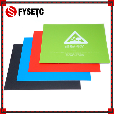 Autocollants en papier chauffant, pour Wanhao Anet A8 A6, plaque de construction pour imprimante 3D, 220x220mm, noir, bleu, vert, rouge, 1 pièce ► Photo 1/5