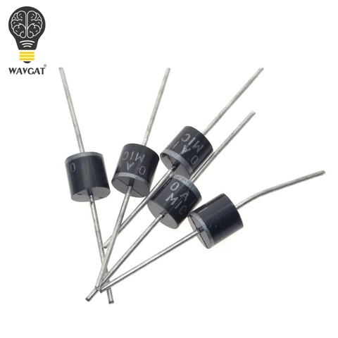 10 pièces 10.0 ampères 10A10 redresseurs de silicium redresseur Diode 10A 1000V R-6 10.0 ampères redresseurs de silicium ► Photo 1/3