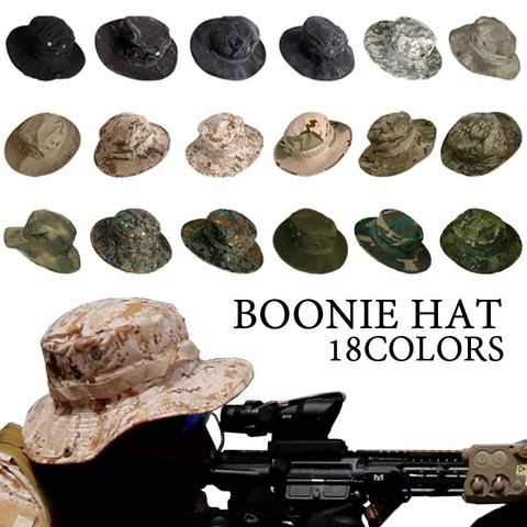 Casquette tactique Camouflage pour hommes, bonnet militaire pour armée américaine, seau de soleil pour Sports de plein air, pêche, randonnée, chasse ► Photo 1/6