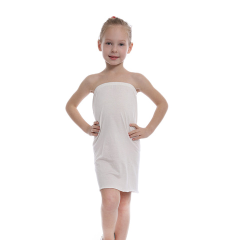 Jupe Tutu pour enfants, blanche à enveloppe, longue, en coton, connectée, robe de soirée, Costume d'halloween, bustier tubulaire, bustier tubulaire ► Photo 1/6