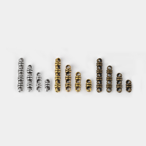 Perles d'espacement pour Bracelet rond en cuir, 10 pièces 2/3/4/5 trous, glissières pour 3mm, découvertes de bijoux ► Photo 1/4