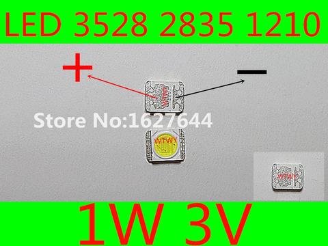 Rétro-éclairage 1W 3V 110LM, 200 pièces, pour LG 3528, 2835, 1210, Original, blanc froid, pour Application TV LCD ► Photo 1/1