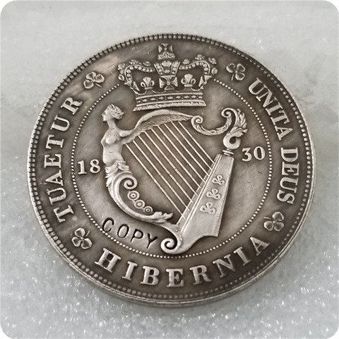 Pièce de monnaie en argent de style galsien, couronne britannique, George IV, livraison gratuite, 1830 ► Photo 1/2