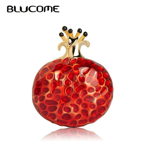 Blucome-broche grenade rouge en forme de Fruit, accessoires mignons pour costume épingle à revers vêtements pour hommes et femmes, Badges écharpe avec boucle ► Photo 1/5