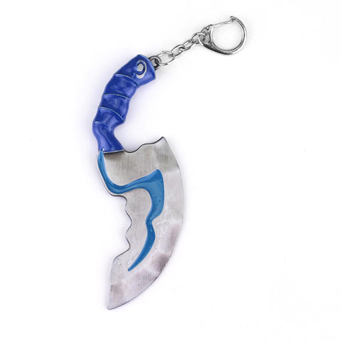 Dongsheng – porte-clés de jeu Dota 2 pour hommes, bijoux, Mini poignard clignotant, modèle d'arme, Keyrings-50 ► Photo 1/1