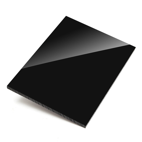 Plaque en plastique plexiglas noir brillant, verre organique en méthacrylate 1mm 2mm 3mm 4mm épaisseur 100*100mm ► Photo 1/1