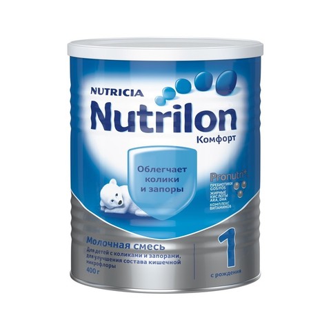 Lait spécial Nutrilon confort 1 formule de lait spéciale PronutriPlus 0-6 mois 400 gr alimentation pour bébé alimentation alimentation enfant mélange sec ► Photo 1/6