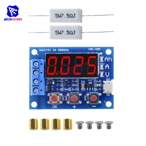 ZB2L3 1.2 v 12 v 18650 Lithium-ion Testeur De Capacité De Batterie + Résistance Au Plomb-acide Batterie Compteur de Capacité de Décharge testeur ► Photo 1/6