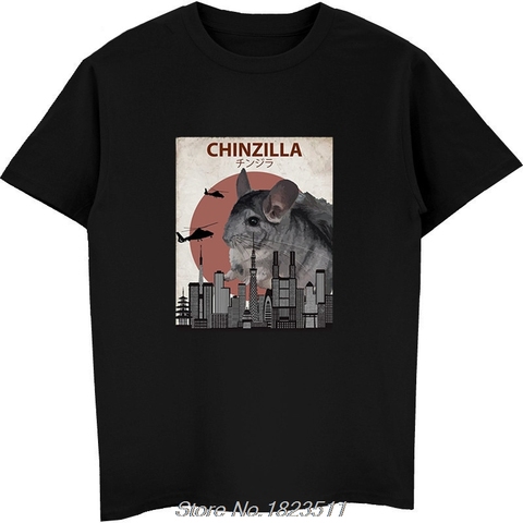 Chinzilla – T-Shirt Chinchilla drôle pour hommes, Streetwear Harajuku, à manches courtes, à la mode, Offre Spéciale ► Photo 1/3