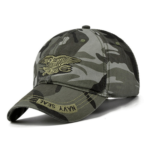 Nouveaux hommes marine joint chapeau haut qualité armée vert casquettes de relance chasse pêche chapeau en plein air camouflage casquettes de Baseball chapeaux de golf réglables ► Photo 1/6