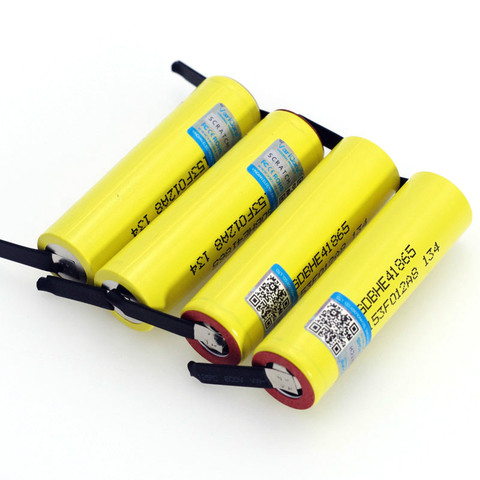 4 pcs/lot VariCore D'origine HE4 2500 mah Li-lon Batterie 18650 3.7 v Rechargeable batteries 20A, décharge + DIY feuille de Nickel ► Photo 1/5
