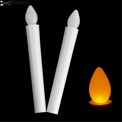 Électronique LED Thé Lumière Bougies Réalistes à Piles Sans Flamme Bougies Pour la Chambre À Coucher À La Maison Partie Décoration De Festival De Mariage ► Photo 1/3