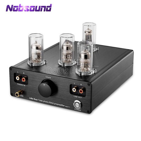 2022 Nobsound dernier petit ours T11 6N2/12AX7 Tube à vide Phono platine vinyle préampli HiFi pré-ampli MM RIAA phonographe pré-amplificateur ► Photo 1/6