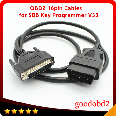 Câbles OBD OBD2 16pin de voiture pour le programmeur principal SBB câble de connecteur V33 OBD2 câble de test principal SBB câble OBDii 16Pin ► Photo 1/6
