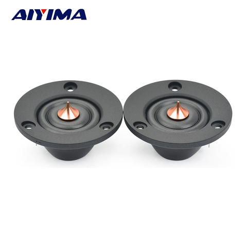 AIYIMA 2 pièces 2 Pouces Tweeter 4Ohm 30 W HIFI Dôme En Soie Aigus Haut-Parleur Fièvre enceinte audio pour la voiture Modification ► Photo 1/6