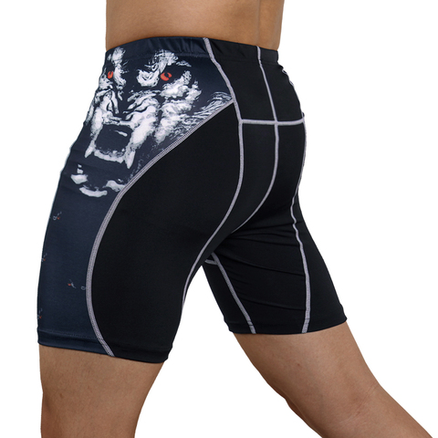 Short d'entraînement Fitness pour hommes, Short de Sport à coupe sèche, pantalon court avec Compression ► Photo 1/6