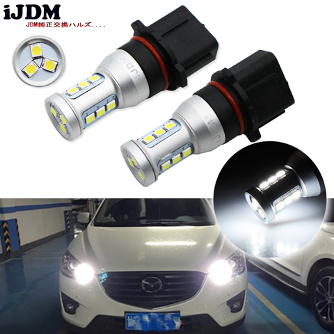 IJDM-Auto Canbus Auto P13W LED sans erreur, 12-SMD-3030 SH24W PSX26W ampoule LED, pour Mazda CX-5 feux de jour, blanc xénon 6000K ► Photo 1/6