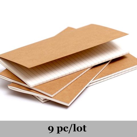 Papiers de remplissage rechargeables pour voyageurs, carnet de notes, Journal laitier, bloc-notes en cuir, 9 pièces/lot ► Photo 1/6