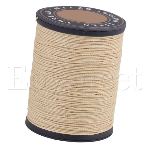 Fil de couture en lin Beige pour couture artisanale 0.55mm de diamètre ► Photo 1/3