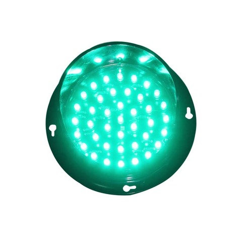 Promotion prix haute luminosité DC 12V vert LED signal lumineux 100mm feu de signalisation vente ► Photo 1/4