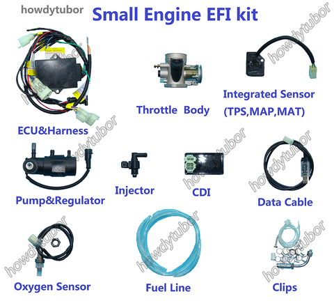 Moto Moto scooter D'ATV pit bike buggy UAV cyclomoteur EFI petit moteur Électronique D'injection de Carburant kit GY6 Lifan microsquirt ► Photo 1/6