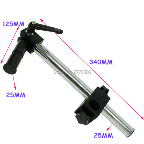 Dia diamètre 25mm Support de bras métallique réglable multi-axes robuste pour l'industrie vidéo Microscope Support de Table Support de pièce ► Photo 1/1