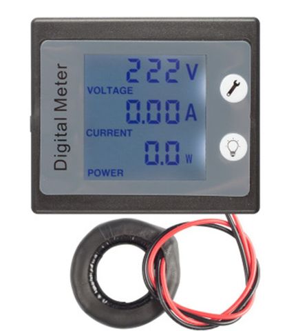 Voltmètre à panneau numérique monophasé AC 220V PZEM-0 a, tension, courant, énergie, Kwh, compteur d'électricité, avec bobine CT ► Photo 1/1