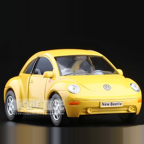 Haute Simulation exquis Diecasts et jouets véhicules: KiNSMART voiture style nouveau Beetle 1:32 alliage moulé sous pression voiture modèle porte ouvrable tirer voitures ► Photo 1/4