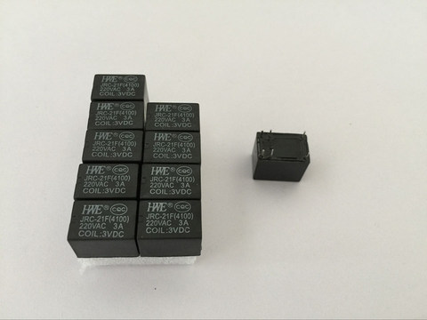 Relais PCB Miniature 6 broches, 10 pièces, mini relais DC 3V 5V 6V 9V 12V 24V JRC-21F 4100 ► Photo 1/5