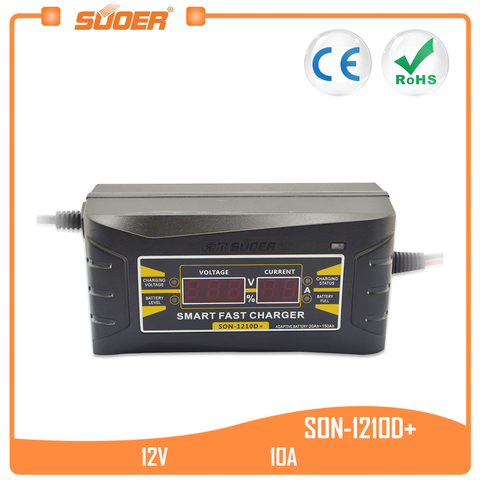 Suoer【chargeur de batterie 12v, nouveau design, chargeur de batterie de voiture (SON-1210D +) ► Photo 1/1