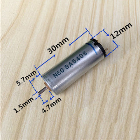 MABUCHI – Micro moteur électrique rond N60, cc 1.5V-3V, 16500 tr/min, grande vitesse, 12mm x 30mm, petit cylindre, bricolage, jouet, modèle de bricolage ► Photo 1/1