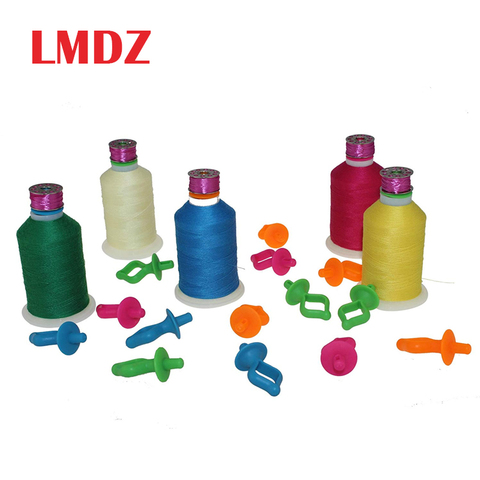 LMDZ-bobines de couture multicolores, 5/10/20 pièces, outils de rangement pour Clips à fil multicolores sur le dessus des bobines de fil ► Photo 1/6