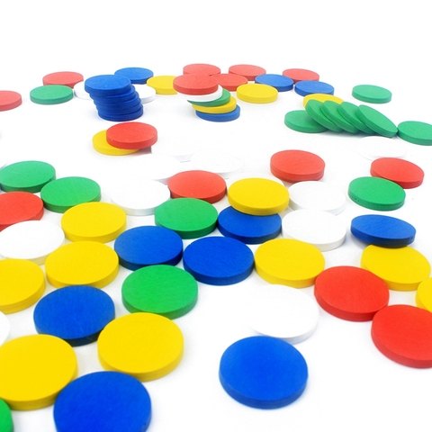 50 pièces/lot Montessori matériaux en bois jouet couleurs sens tours blocs bébé maths jouets développement précoce matériel pédagogique éducatif ► Photo 1/6