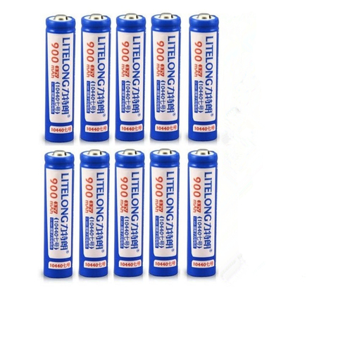 Batterie rechargeable au lithium, 3.7 MAH, AAA, 10440 v, 900 ► Photo 1/5