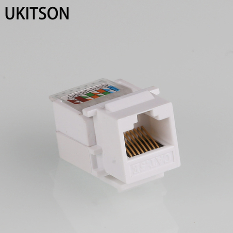 Connecteur Keystone CAT5E RJ45 Module de prise Internet pour panneau Ethernet d'ordinateur ► Photo 1/4