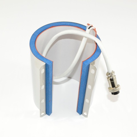 Tasse chauffante en Silicone pour machine à sublimation, 11oz, 8.2cm de diamètre, en forme de cylindre ► Photo 1/2