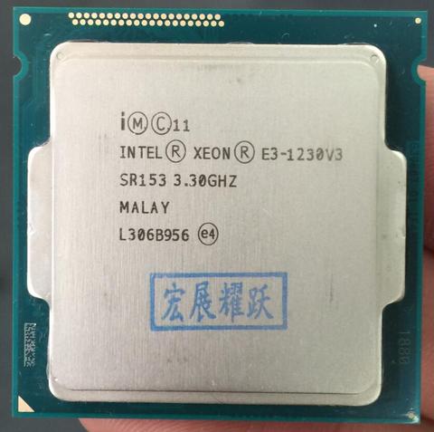 Intel Xeon E3-1230 V3 E3 1230 V3 Quad-Core Processeur LGA1150 CPU De Bureau 100% de travail correctement De Bureau Procès ► Photo 1/2