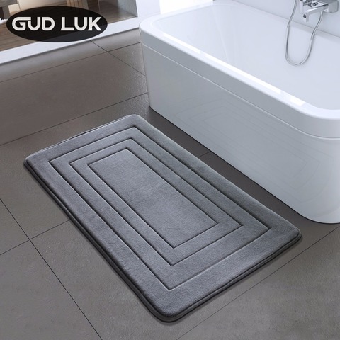 Haute qualité tapis de bain salle de bains chambre tapis antidérapants mousse tapis de douche tapis pour salle de bains cuisine chambre 40x60cm 50x80cm ZA-003 ► Photo 1/6