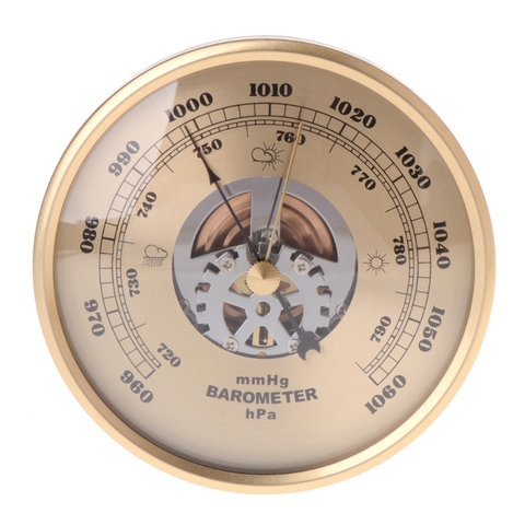 Station météorologique d'air de cadran rond de Perspective de baromètre fixé au mur de 108mm mmHg/hPa ► Photo 1/6